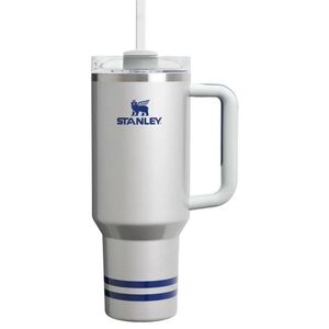 Stanley 40 Oz Metalic Shimmer  Travel Mug with Blue Stripes
